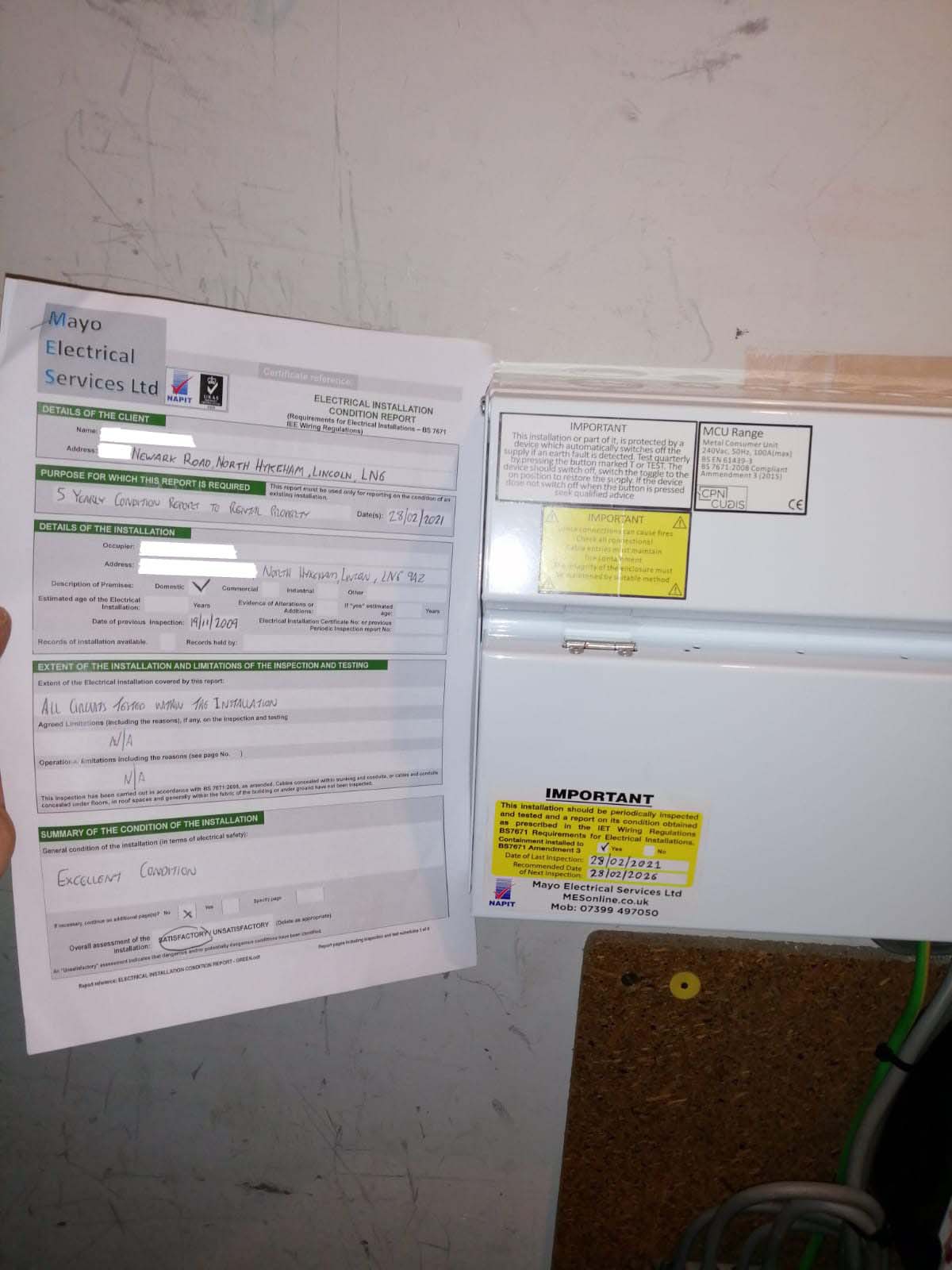 Consumer Unit with certification